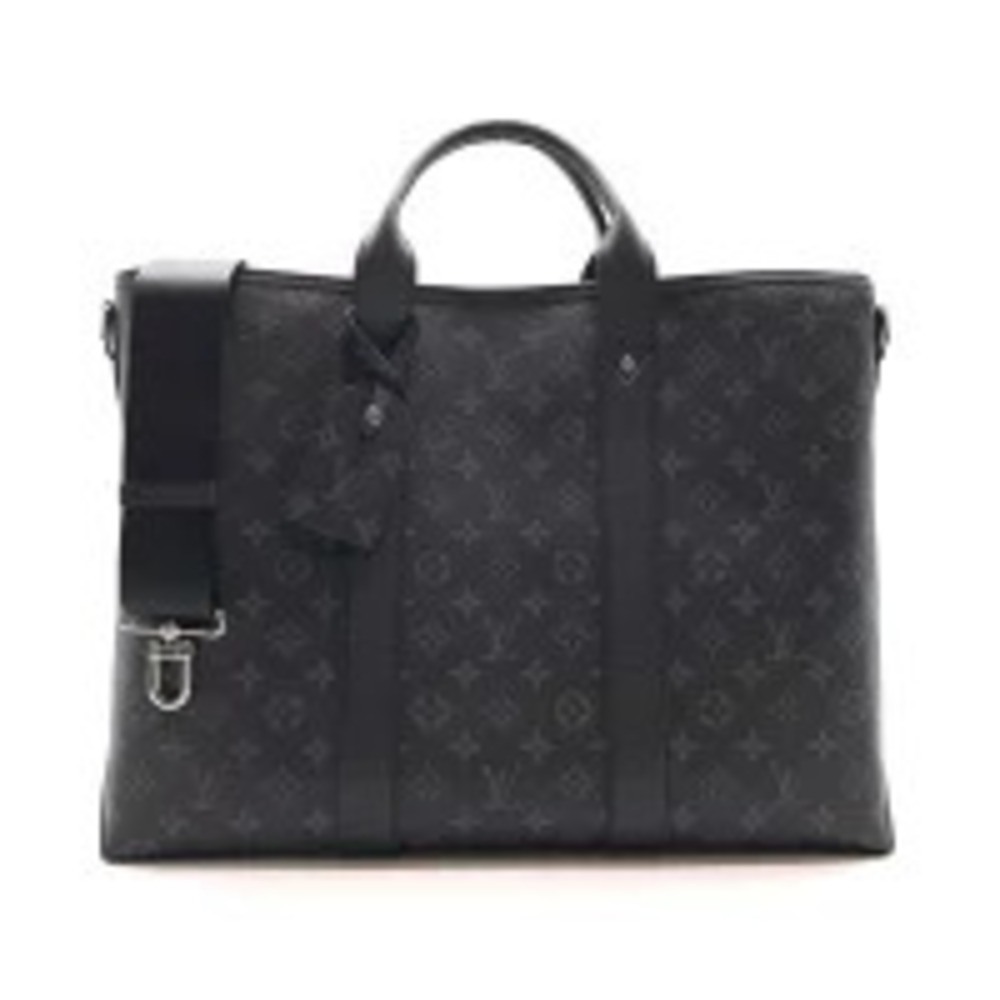 LOUIS VUITTON Weekend NM Tote Bag Monogram Eclipse Black Gray